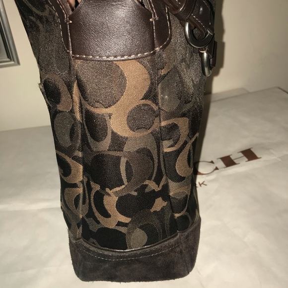 💯 % Authentic Coach Brown Shoulder HandBag - Picture 5 of 8